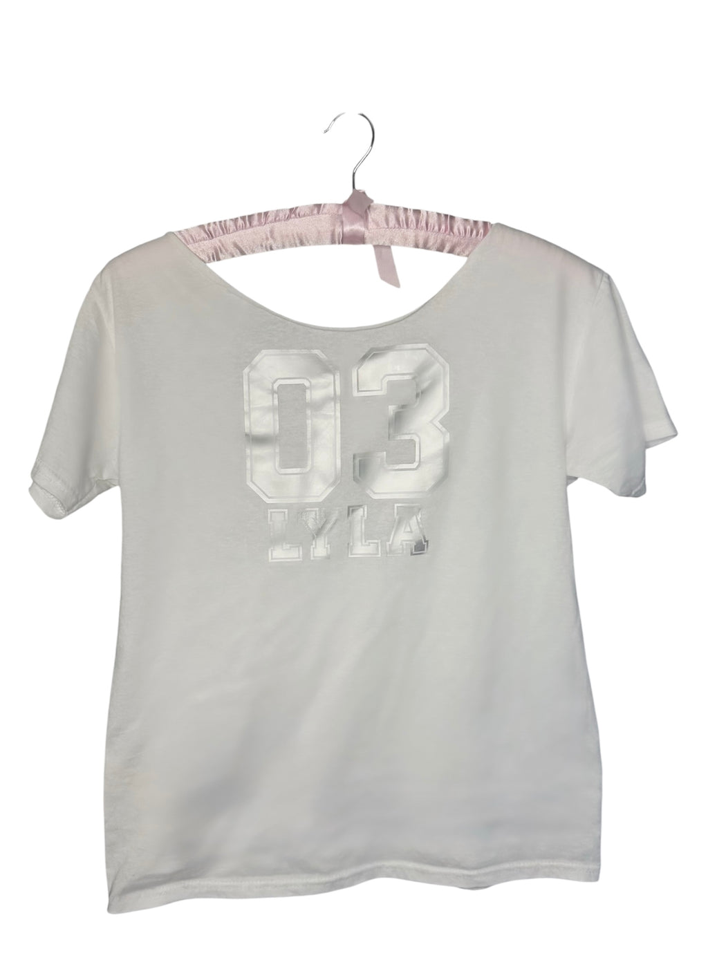 03 varsity off-shoulder tee