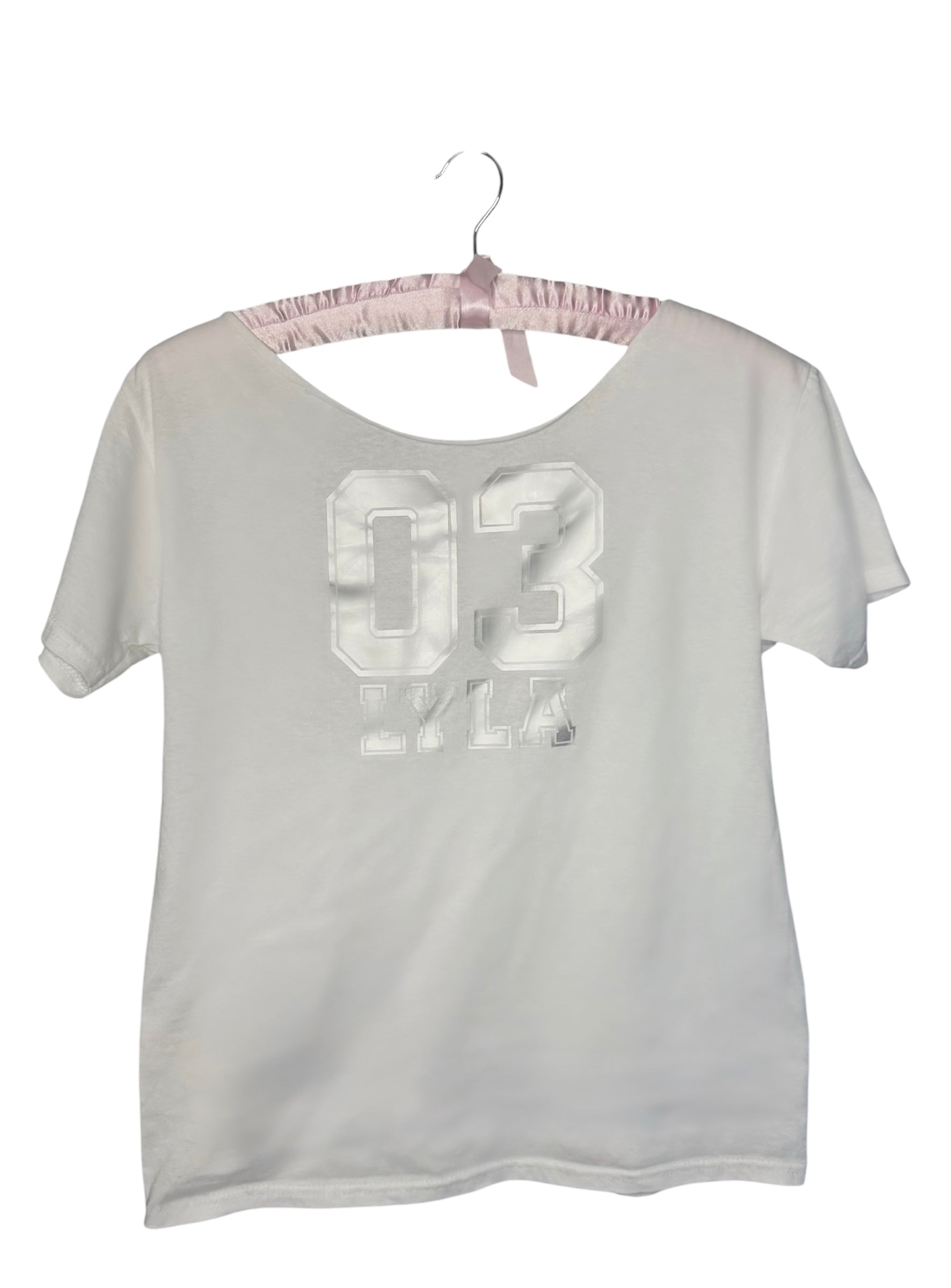 03 varsity off-shoulder tee